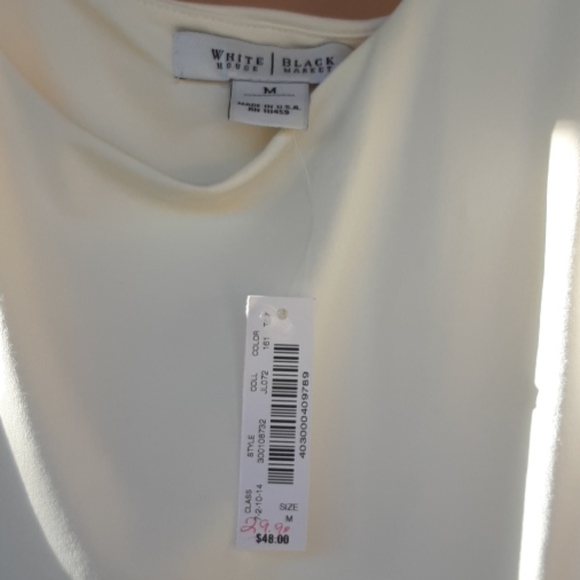 White House Black Market off white tank - Picture 2 of 4